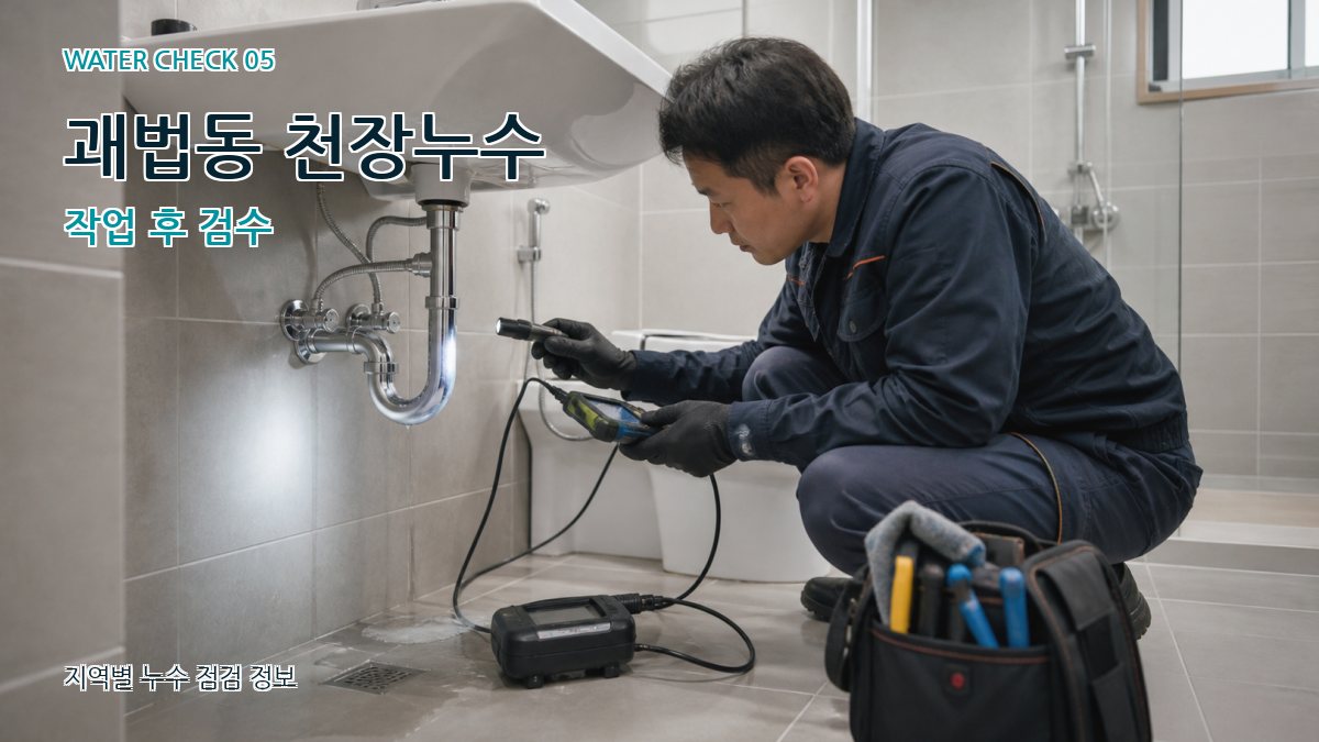 괘법동 누수공사 누수탐지 이미지