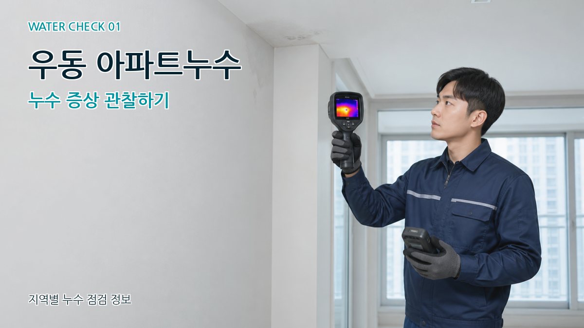 우동 아파트누수 누수탐지 이미지