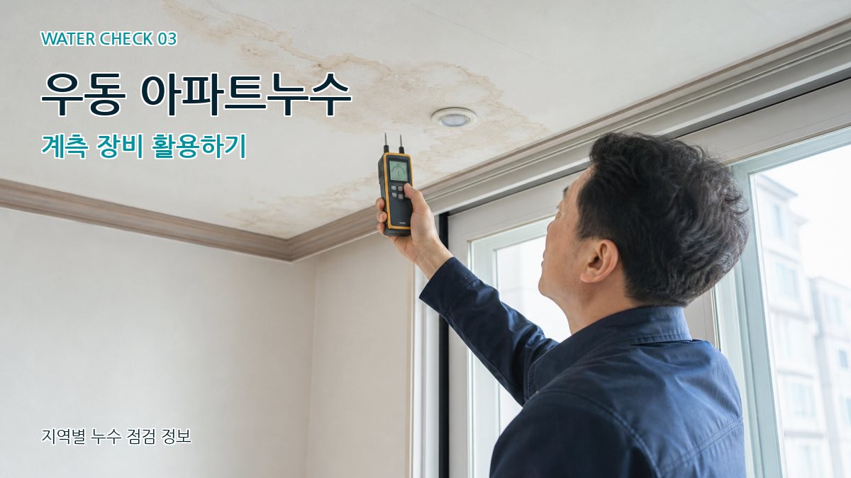 우동 천장누수 누수탐지 이미지