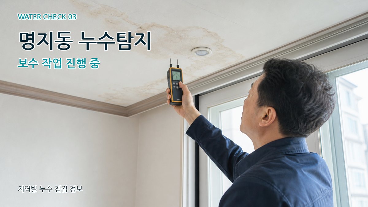 명지동 천장누수 누수탐지 이미지