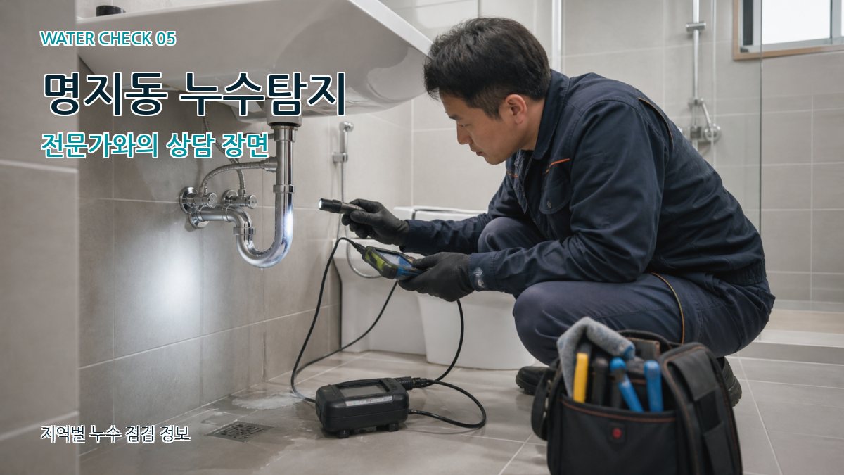 명지동 누수공사 누수탐지 이미지