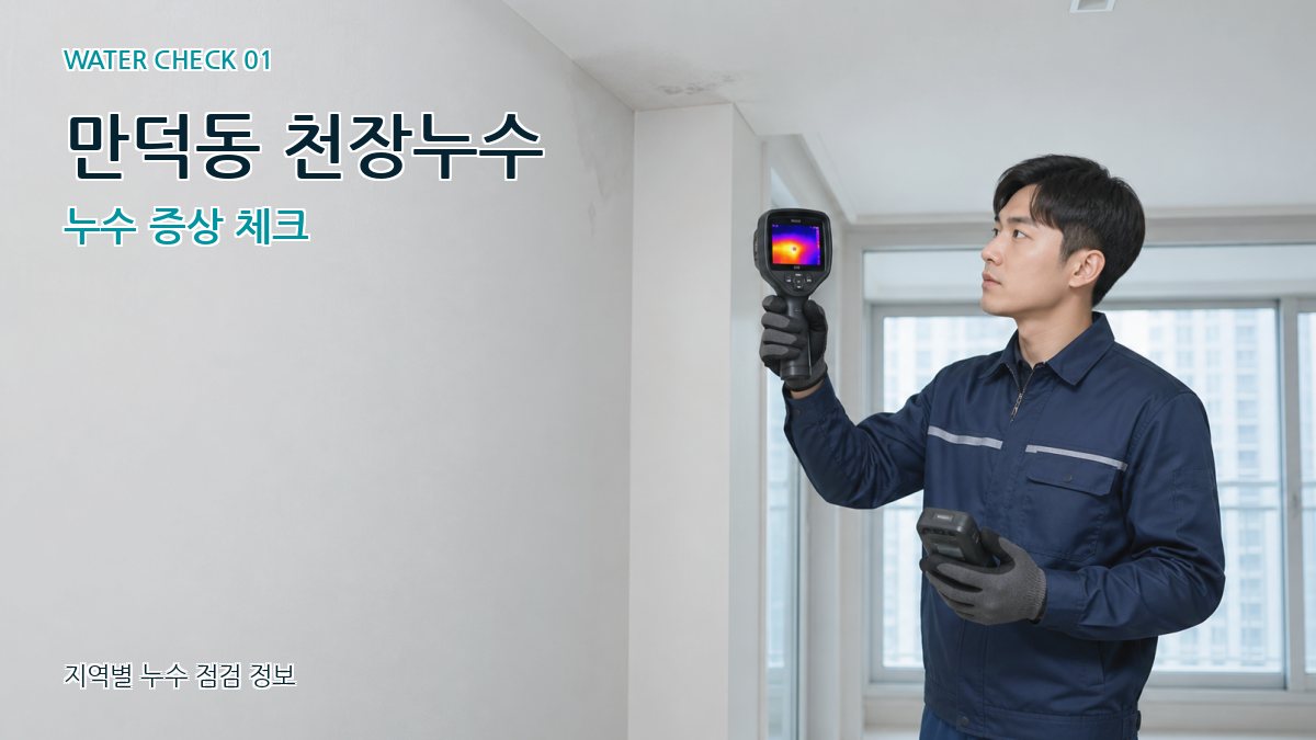 만덕동 아파트누수 누수탐지 이미지