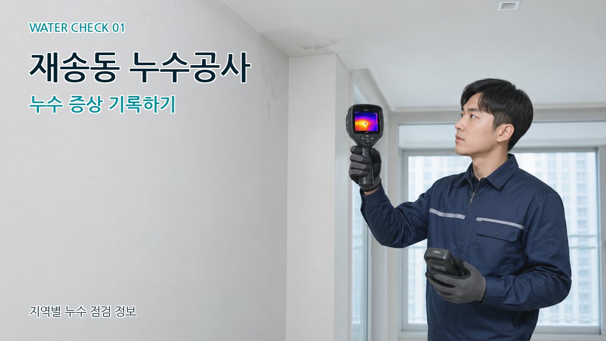 재송동 아파트누수 누수탐지 이미지