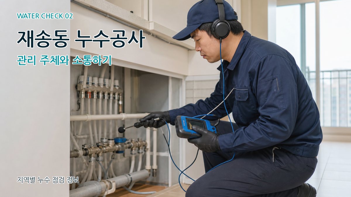 재송동 화장실누수 누수탐지 이미지