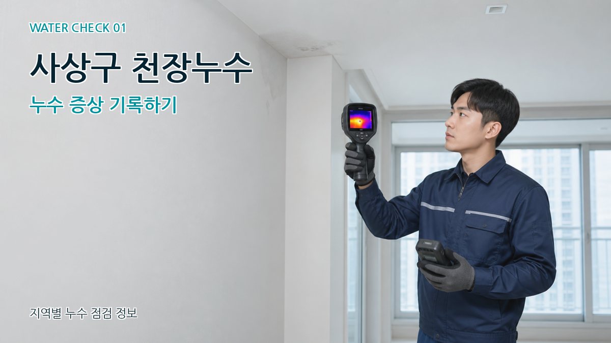 사상구 아파트누수 누수탐지 이미지