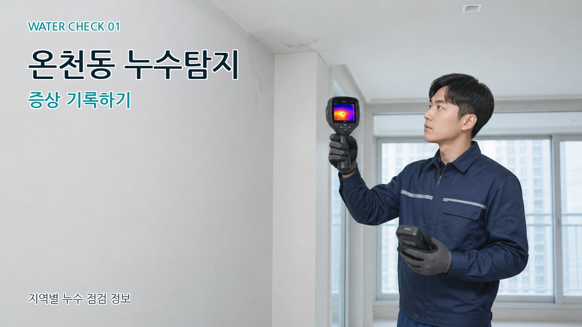 온천동 아파트누수 누수탐지 이미지