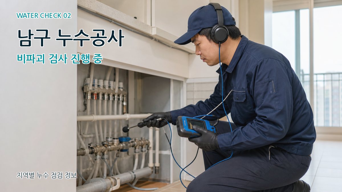 남구 화장실누수 누수탐지 이미지