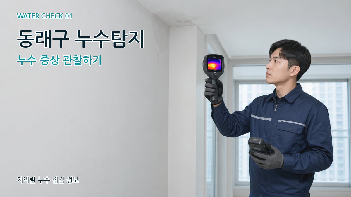 동래구 아파트누수 누수탐지 이미지