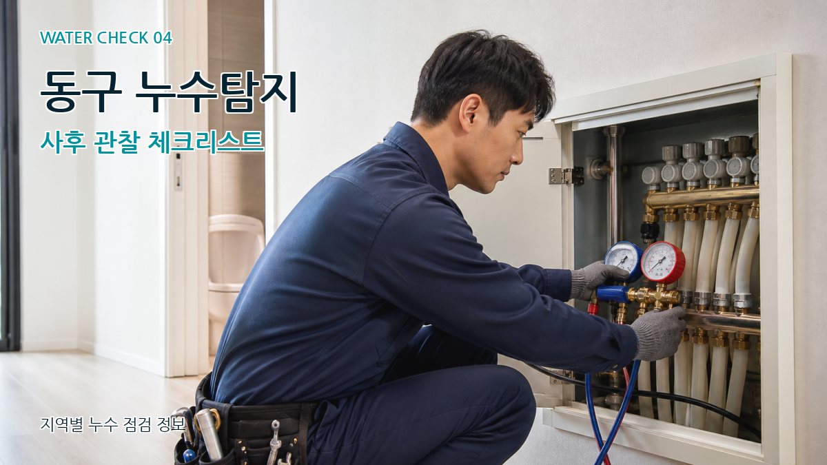 동구 누수탐지 누수탐지 이미지