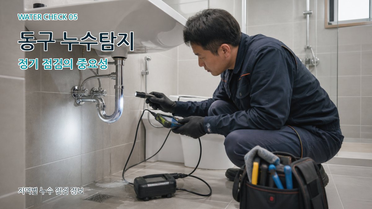 동구 누수공사 누수탐지 이미지