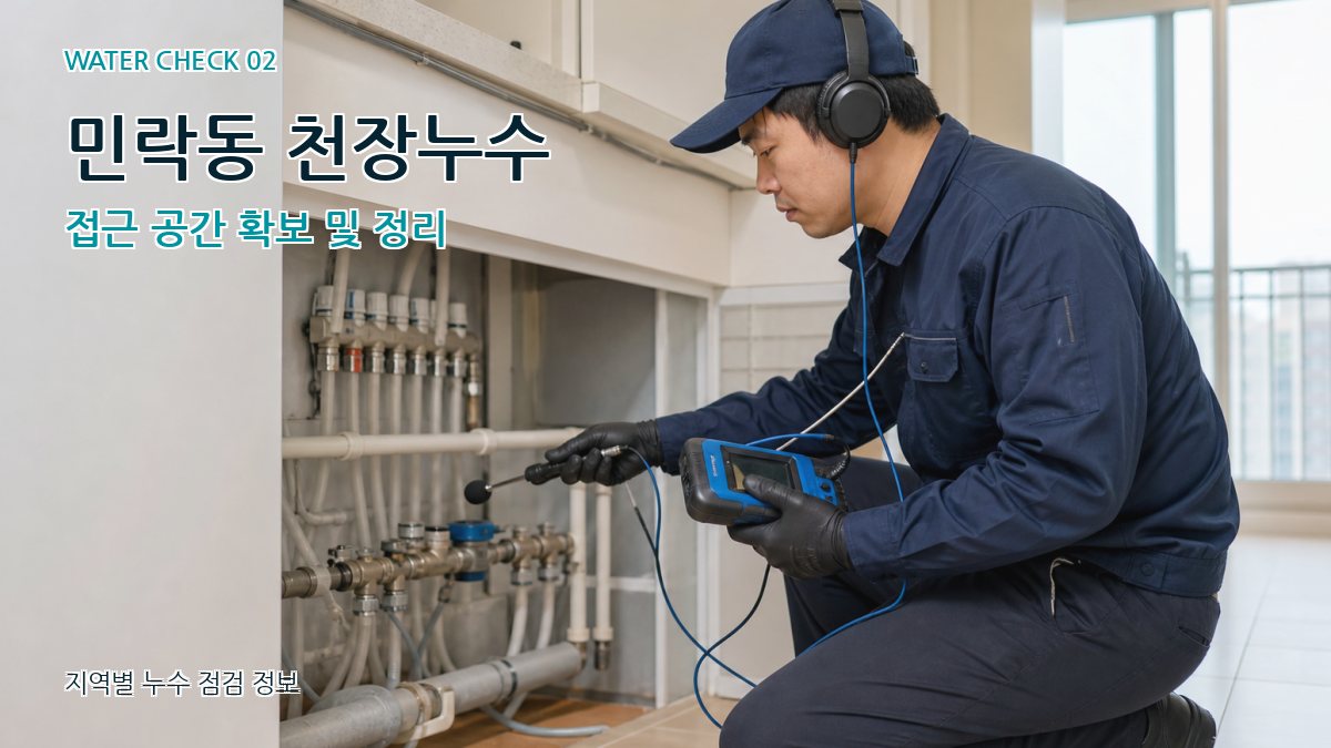 민락동 화장실누수 누수탐지 이미지
