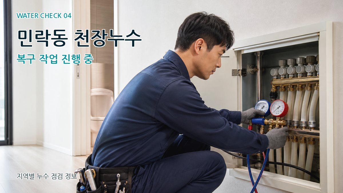 민락동 누수탐지 누수탐지 이미지