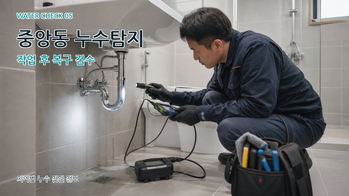 중앙동 누수공사 누수탐지 이미지
