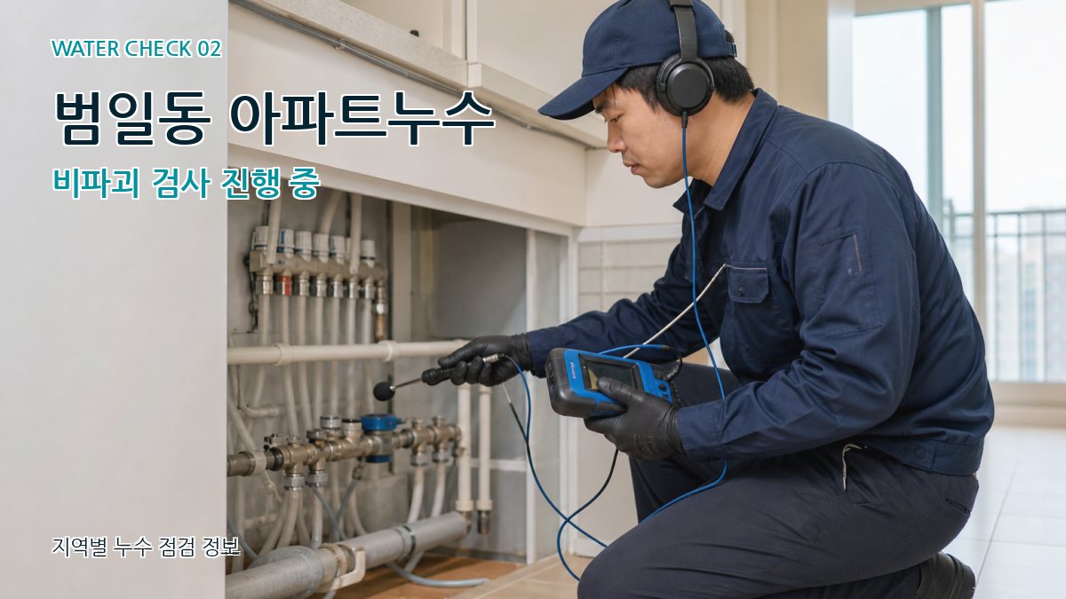 범일동 화장실누수 누수탐지 이미지