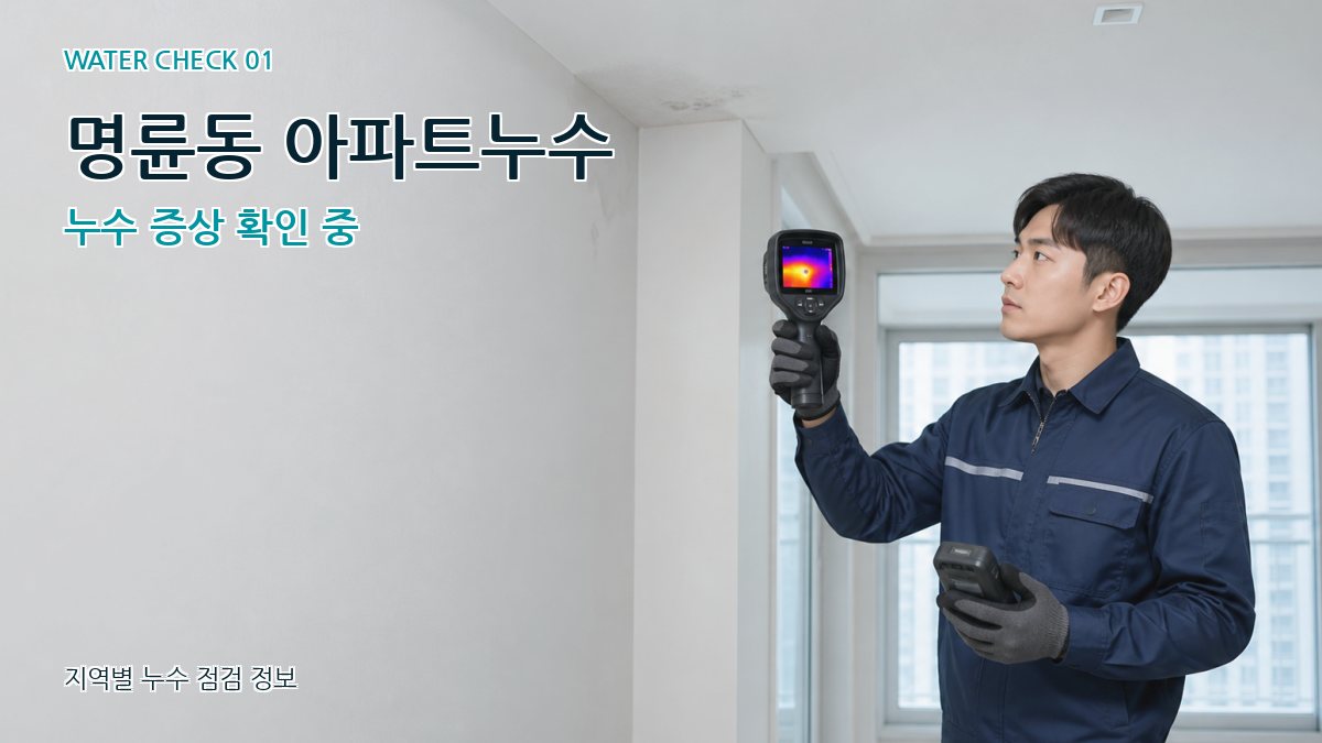 명륜동 아파트누수 누수탐지 이미지