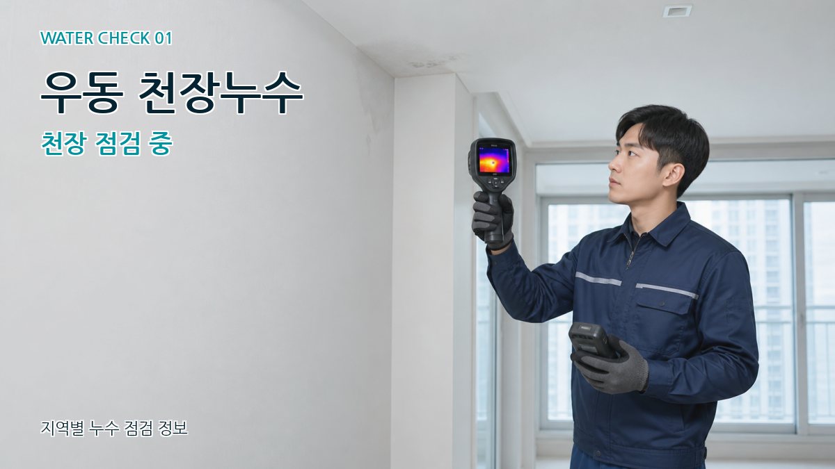 우동 아파트누수 누수탐지 이미지