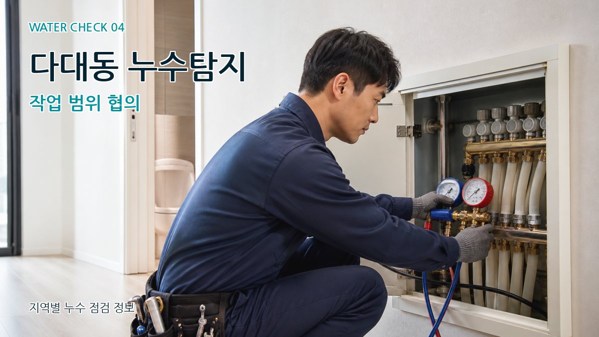 다대동 누수탐지 누수탐지 이미지