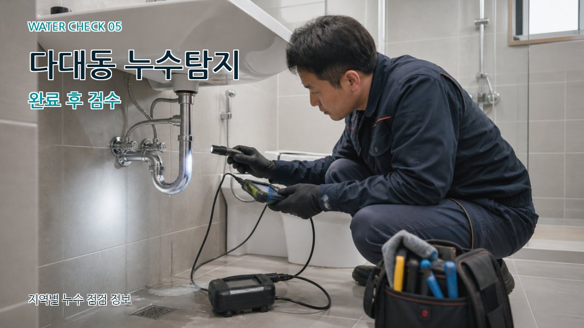 다대동 누수공사 누수탐지 이미지