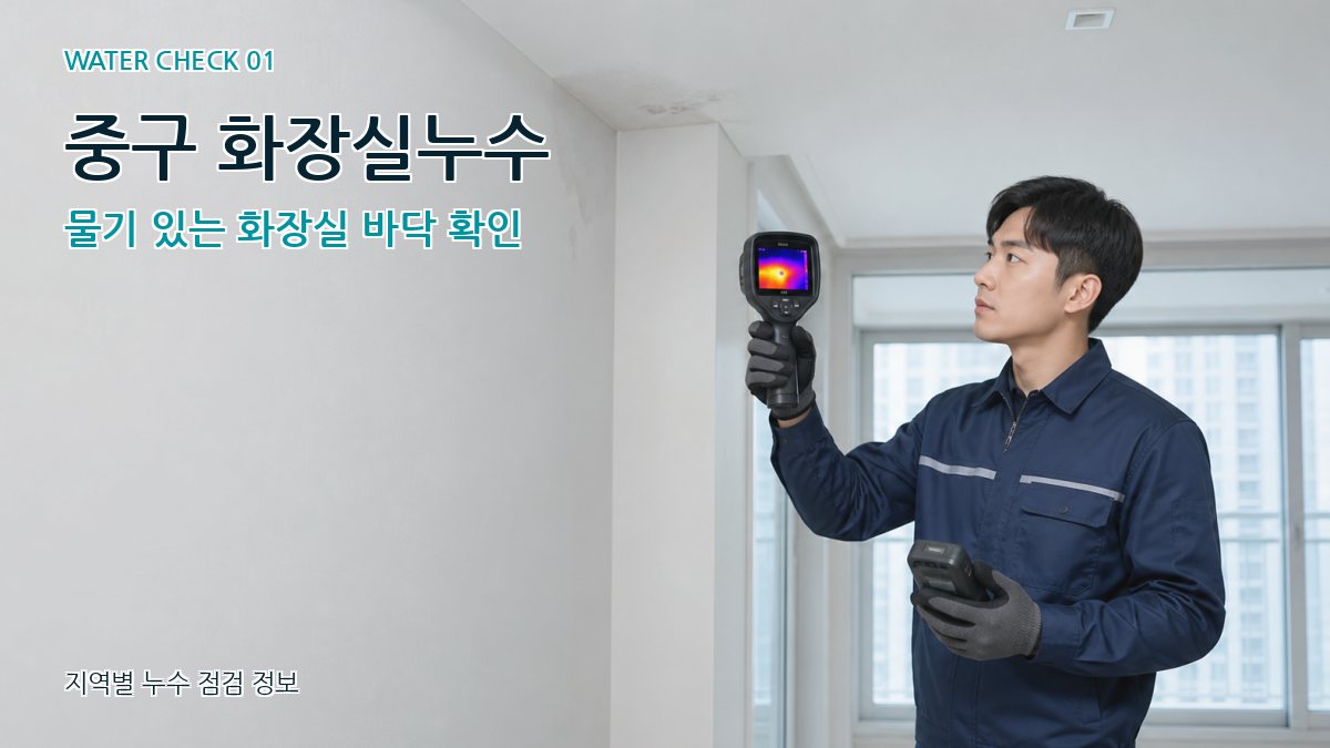 중구 아파트누수 누수탐지 이미지