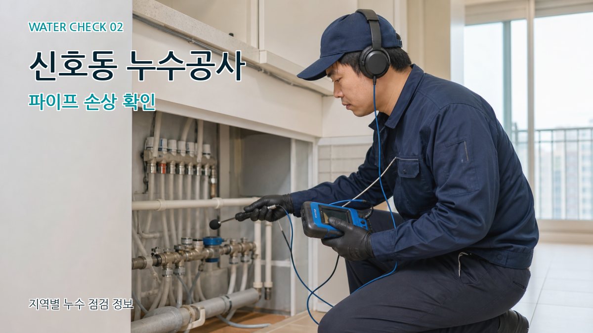 신호동 화장실누수 누수탐지 이미지