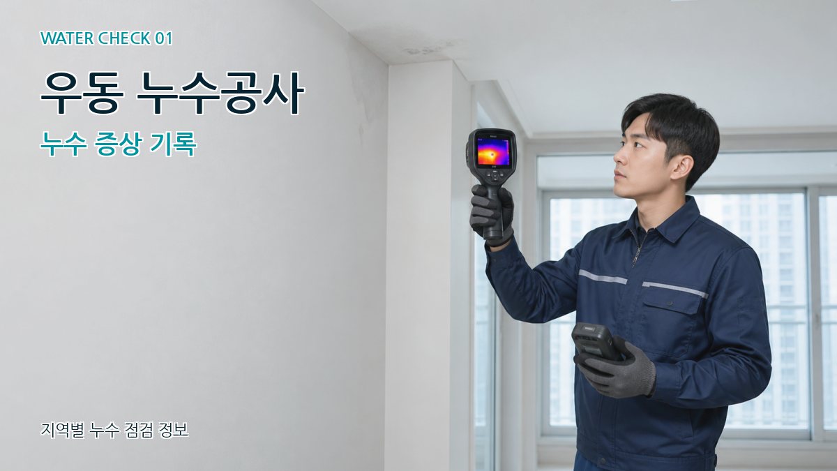 우동 아파트누수 누수탐지 이미지
