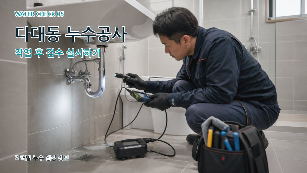 다대동 누수공사 누수탐지 이미지