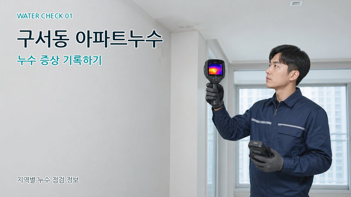 구서동 아파트누수 누수탐지 이미지