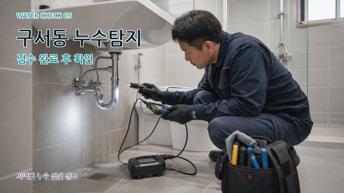 구서동 누수공사 누수탐지 이미지