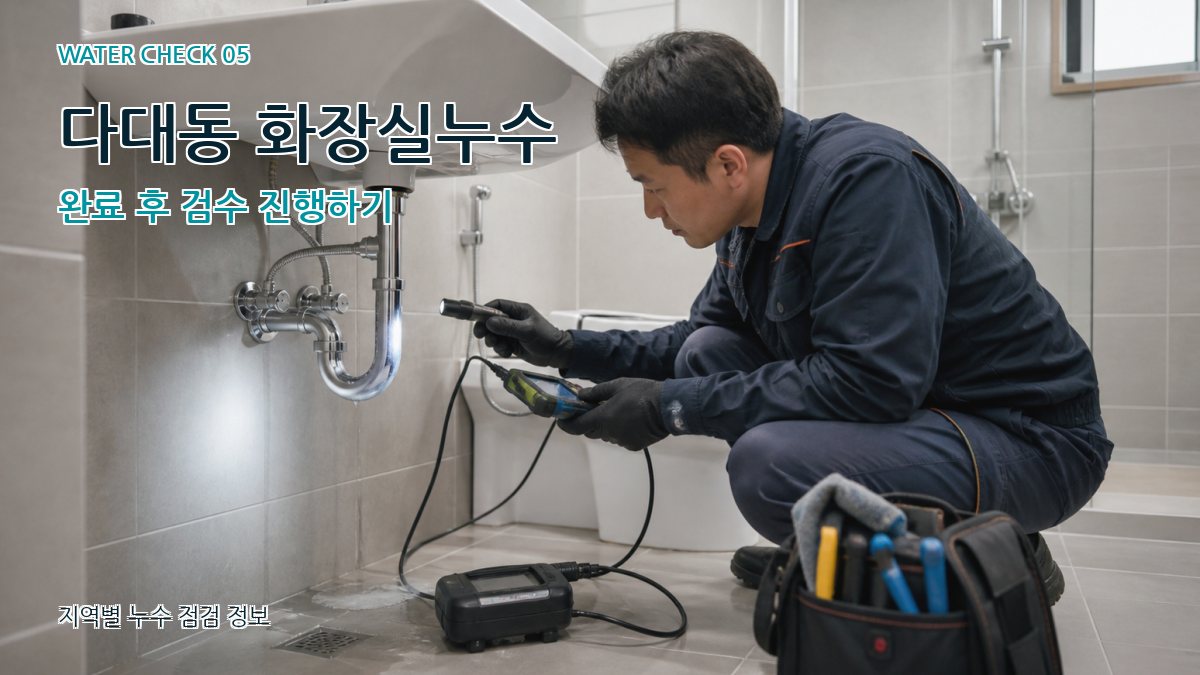 다대동 누수공사 누수탐지 이미지