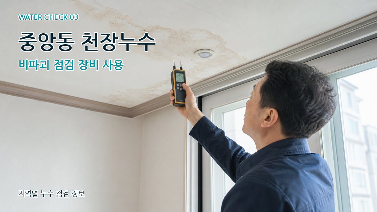 중앙동 천장누수 누수탐지 이미지
