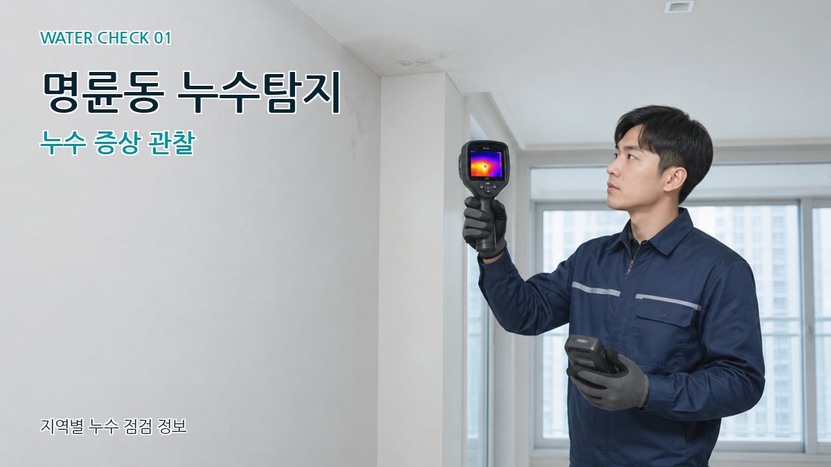 명륜동 아파트누수 누수탐지 이미지