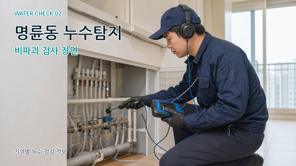 명륜동 화장실누수 누수탐지 이미지