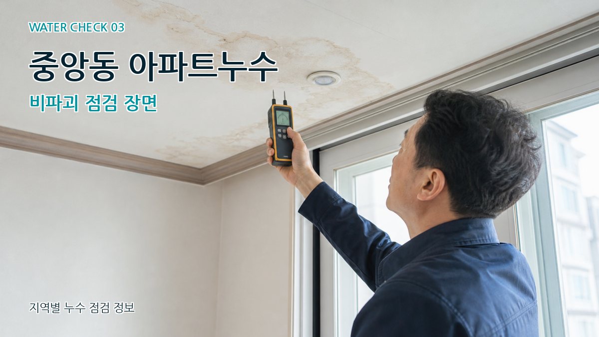 중앙동 천장누수 누수탐지 이미지
