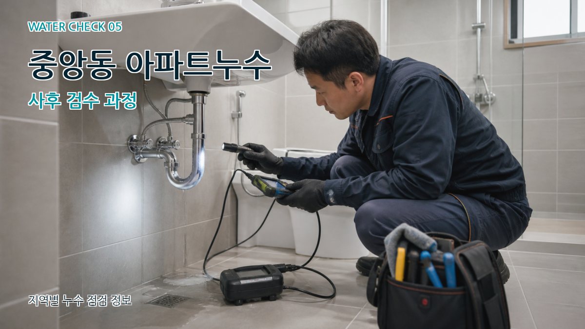 중앙동 누수공사 누수탐지 이미지