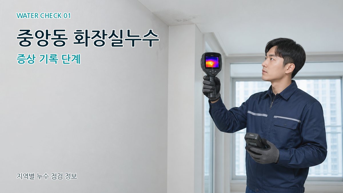 중앙동 아파트누수 누수탐지 이미지