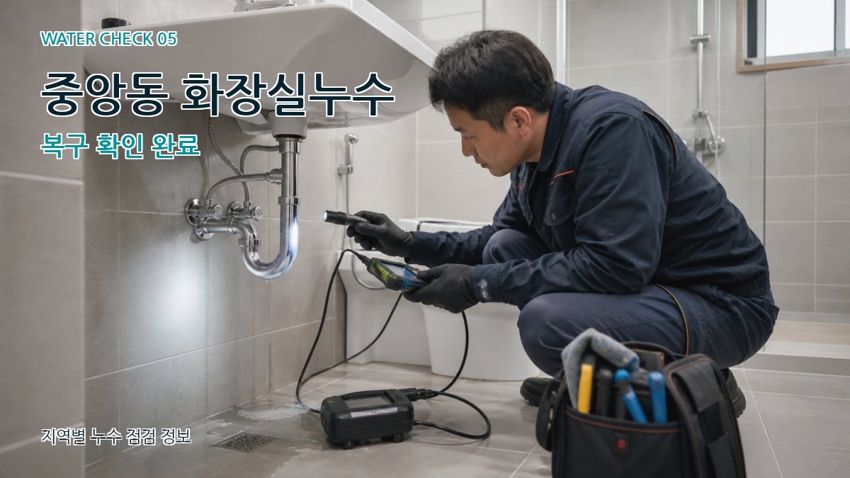중앙동 누수공사 누수탐지 이미지