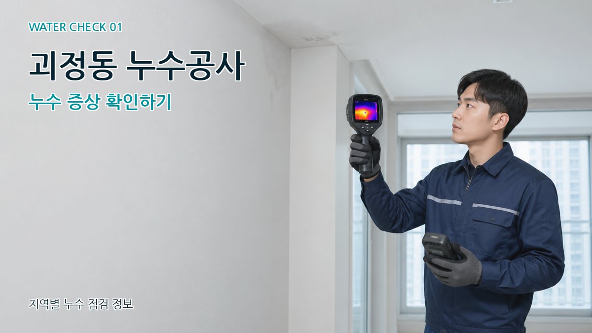 괴정동 아파트누수 누수탐지 이미지