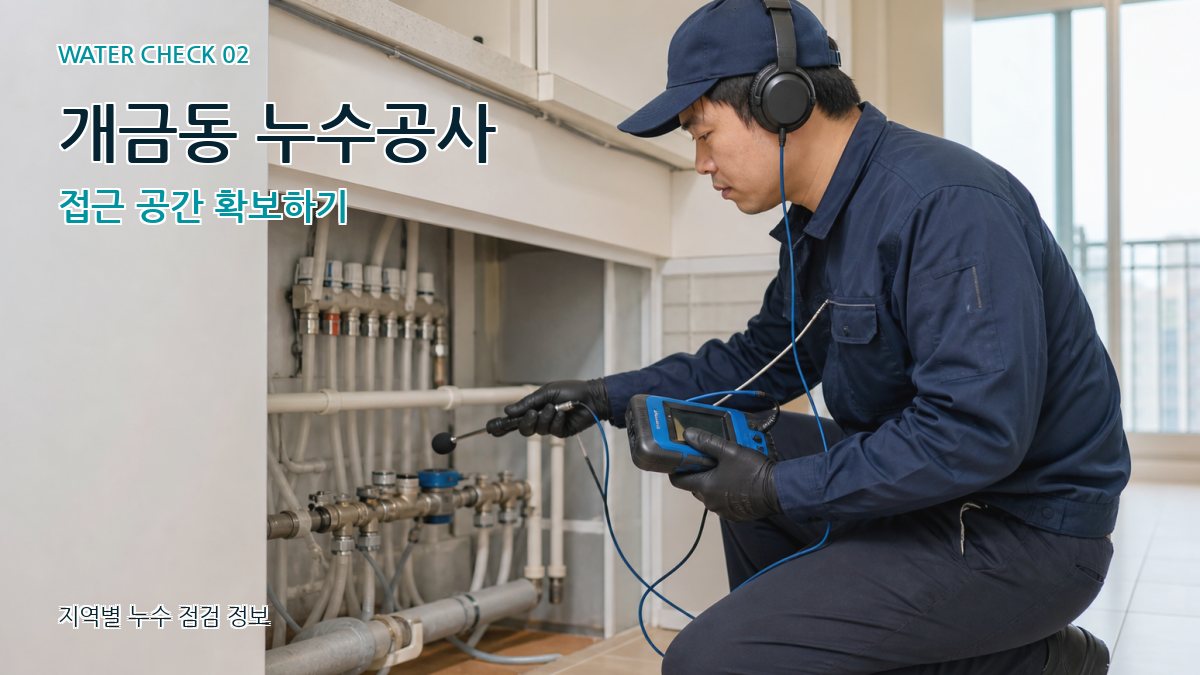 개금동 화장실누수 누수탐지 이미지