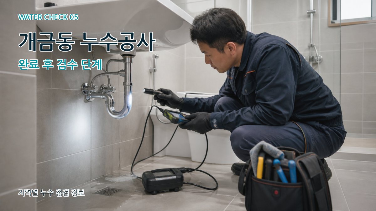 개금동 누수공사 누수탐지 이미지